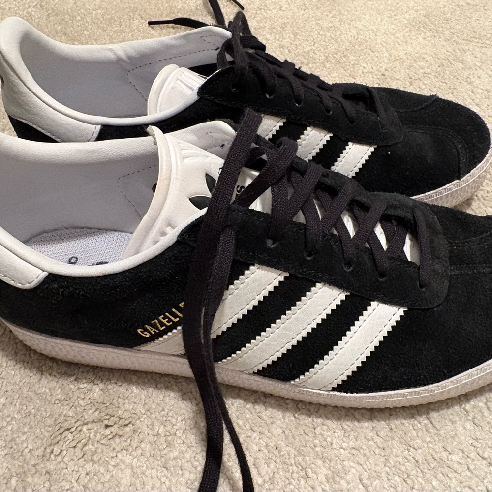 Adidas Gazelle Black Suede Sneakers